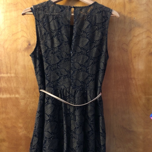 NWT X-Large Voodoo Vixen Sophia Lace Retro Vintage Insp Dress Gold Belt ModCloth - Picture 5 of 10